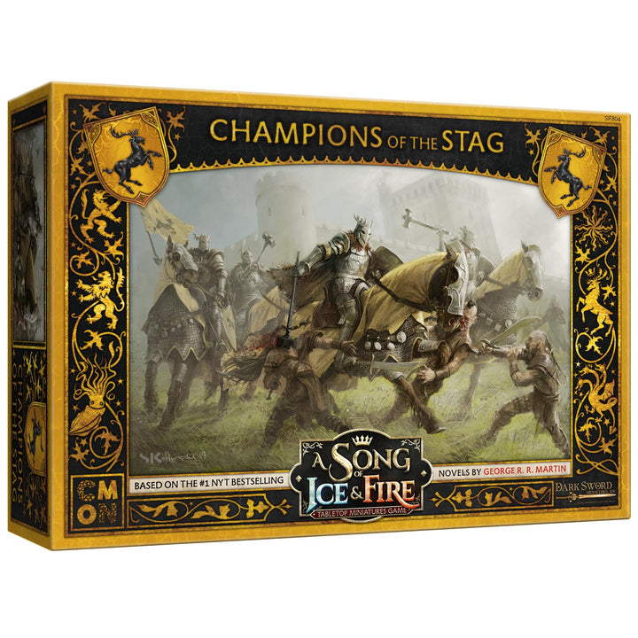 CMON A Song of Ice and Fire Tabletop Miniatures Game Champions of The Stag Unit Box (Multilingual Edition) - Strategy Game for Adults, Ages 14+, 2+ Players, 45-60 Minute Playtime, Made by CMON