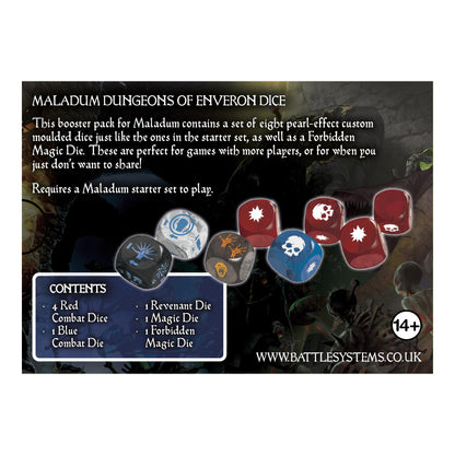 Maladum Dungeons of Enveron Dice Board Game by Battle System 3