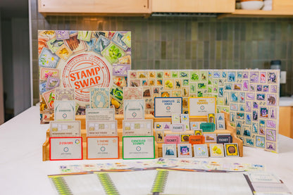 Stonemaier Games: Stamp Swap | A Competitive Stamp Collecting Strategy Board Game for Adults and Family | Curate The Most Beautiful and Well-Focused Stamp Collection | 1-5 Players, 60 Mins, Ages 14+ 3