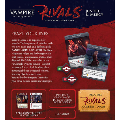 Renegade Game Studios Vampire: The Masquerade Rivals Expandable -Card Game: Justice & Mercy - Clan Card Game, Ages 14+, 2-4 Players, 30-70 Min 4