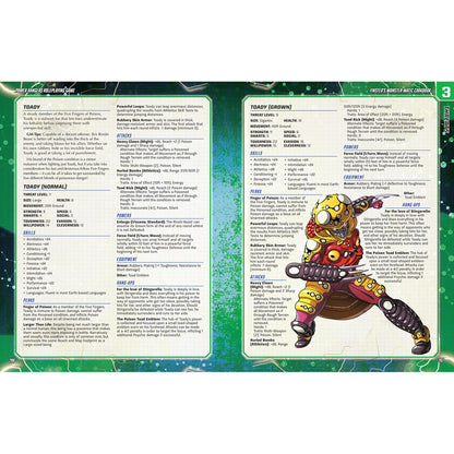 Finsters Monster Matic Cookbook Sourcebook Power Rangers RPG Roleplaying Game by Renegade Studio 9