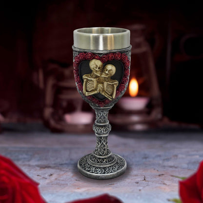 To Have and Hold Skeleton Lovers Goblet 19.5cm 5