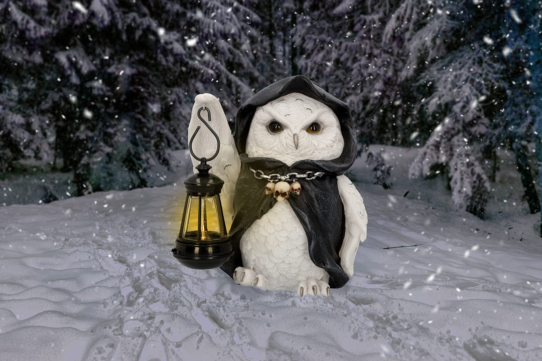 Reapers Flight Lantern Grim Reaper Owl Figurine 17cm