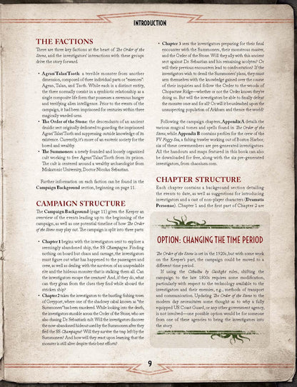 The Order of the Stone Call of Cthulhu Roleplaying Game by Chaosium 4