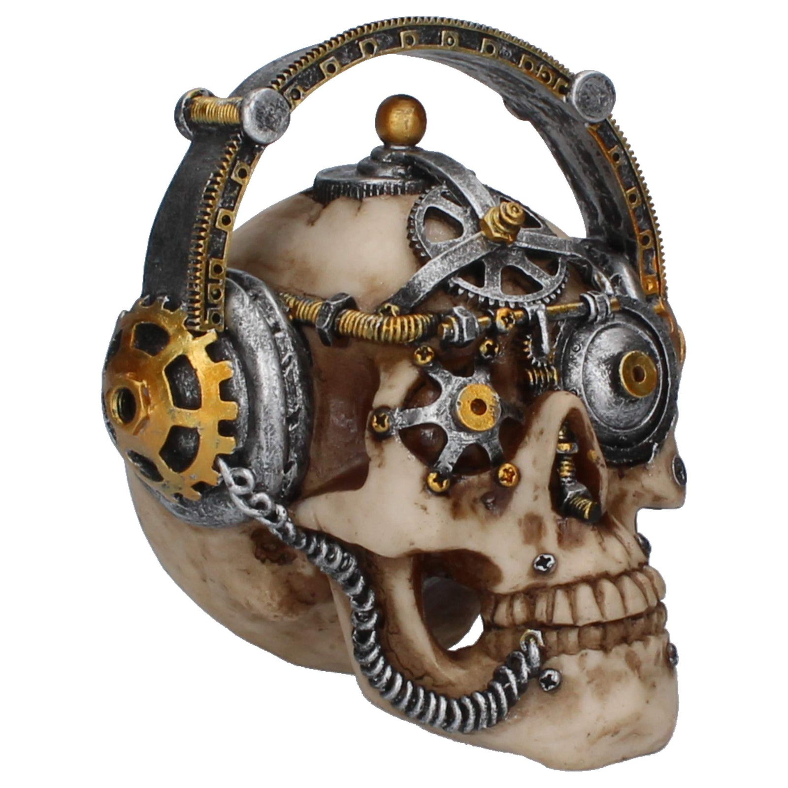 Techno Talk Small Steampunk Skull 14.5cm 2