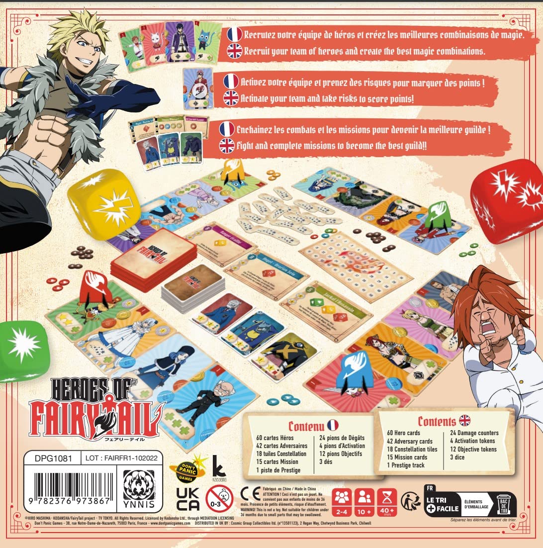 Japanime Games Heroes of Fairy Tail | from The Publisher of Champions of Midgard | Assemble Your Team and Become The Hero Fiore Deserves | 2-4 Players | 15-30 Min | Ages 10+ 3