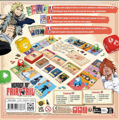 Japanime Games Heroes of Fairy Tail | from The Publisher of Champions of Midgard | Assemble Your Team and Become The Hero Fiore Deserves | 2-4 Players | 15-30 Min | Ages 10+ 3