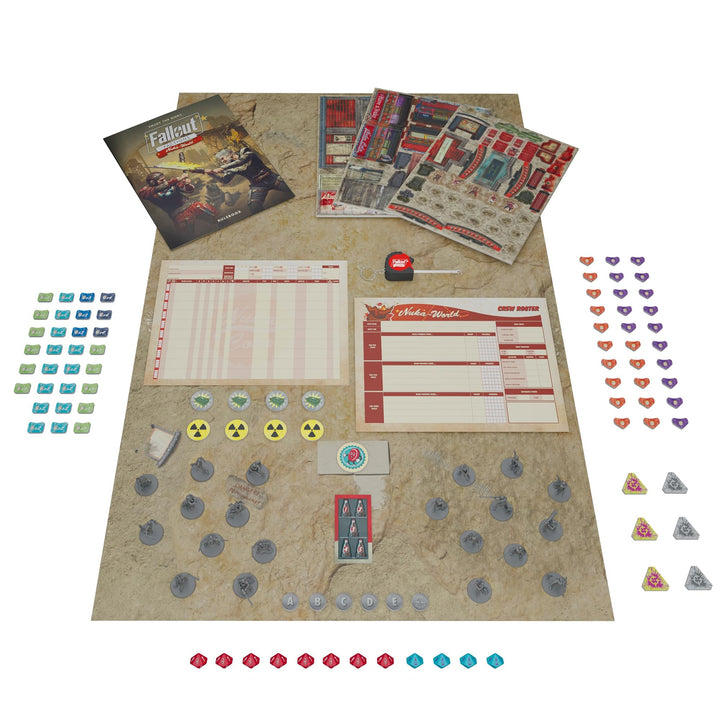 Modiphius Entertainment: Fallout: Factions - Battle for Nuka-World Starter Set - Tabletop Miniatures Skirmish Game, Licensed War Game, 20 Miniatures