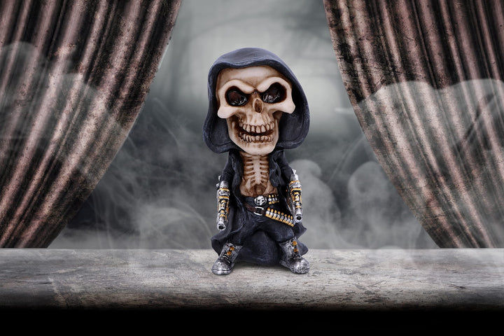Mechanical Reaping Skeleton Figurine 18cm