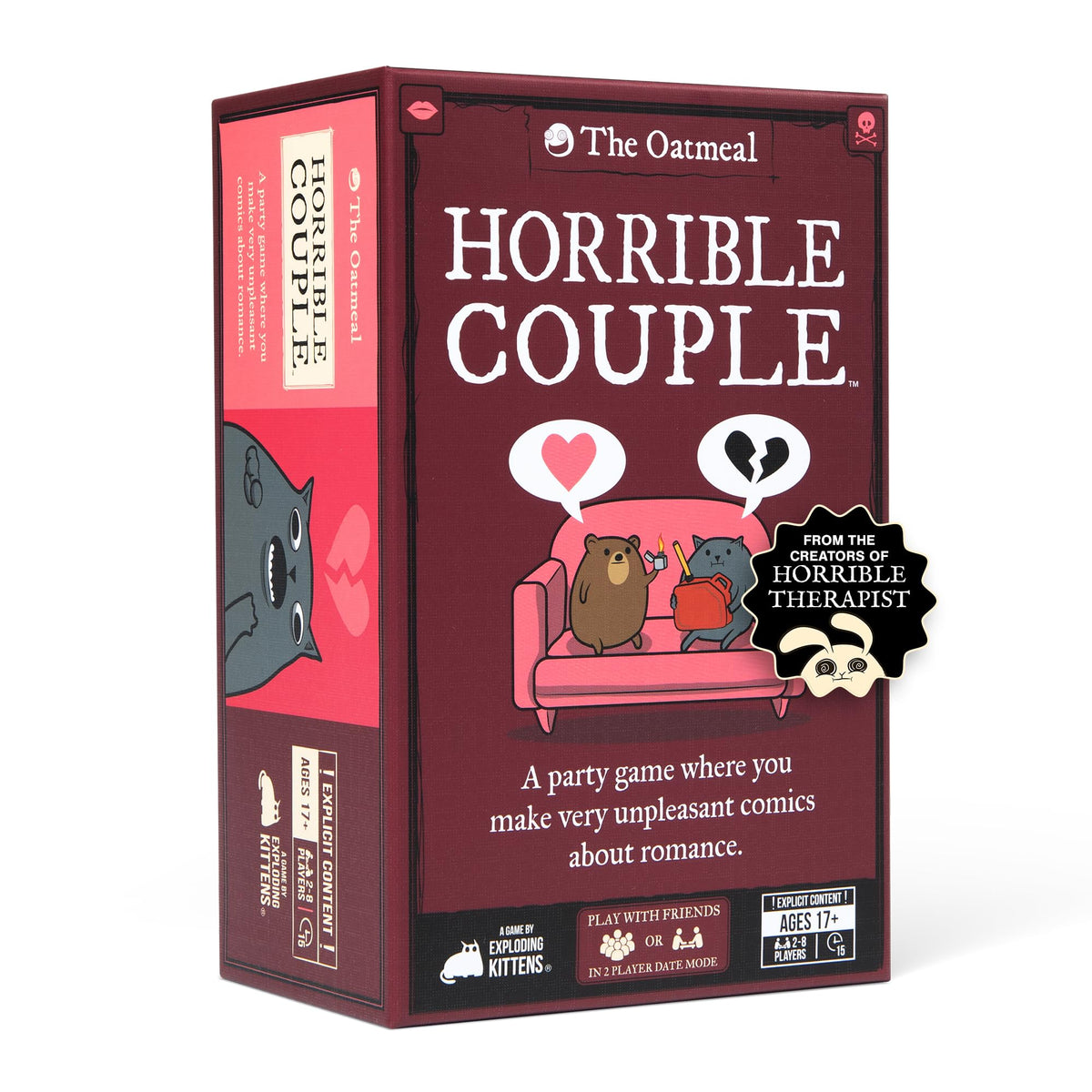Horrible Couple Board Game by Exploding Kittens 1