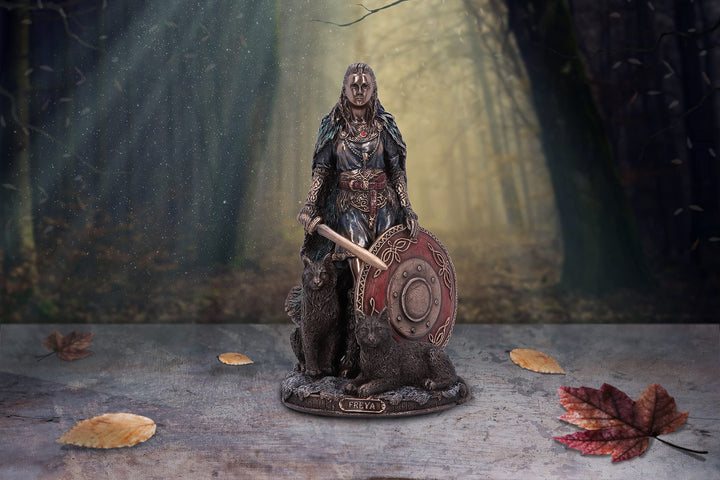 Bronze Freya Goddess of Love Figurine 21cm