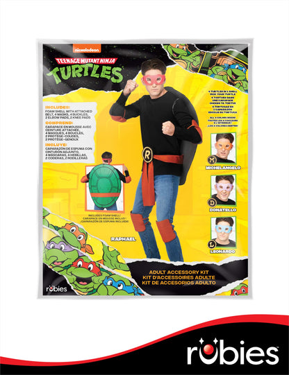 Teenage Mutant Ninja Turtles TMNT Costume Accessory Kit with Shell Eye Masks and Pads 9