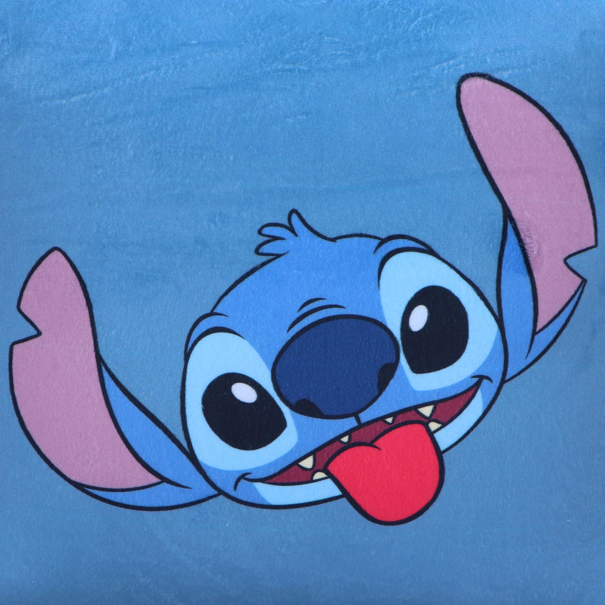 Disney Stitch and Angel Cube Cushion in Blue 25cm 3