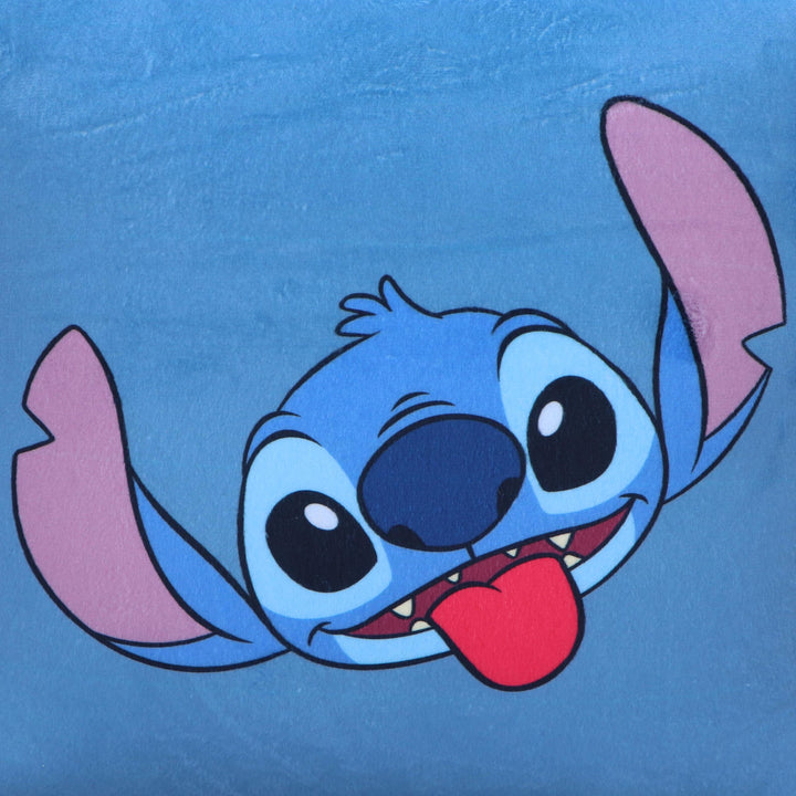 Disney Stitch and Angel Cube Cushion in Blue 25cm