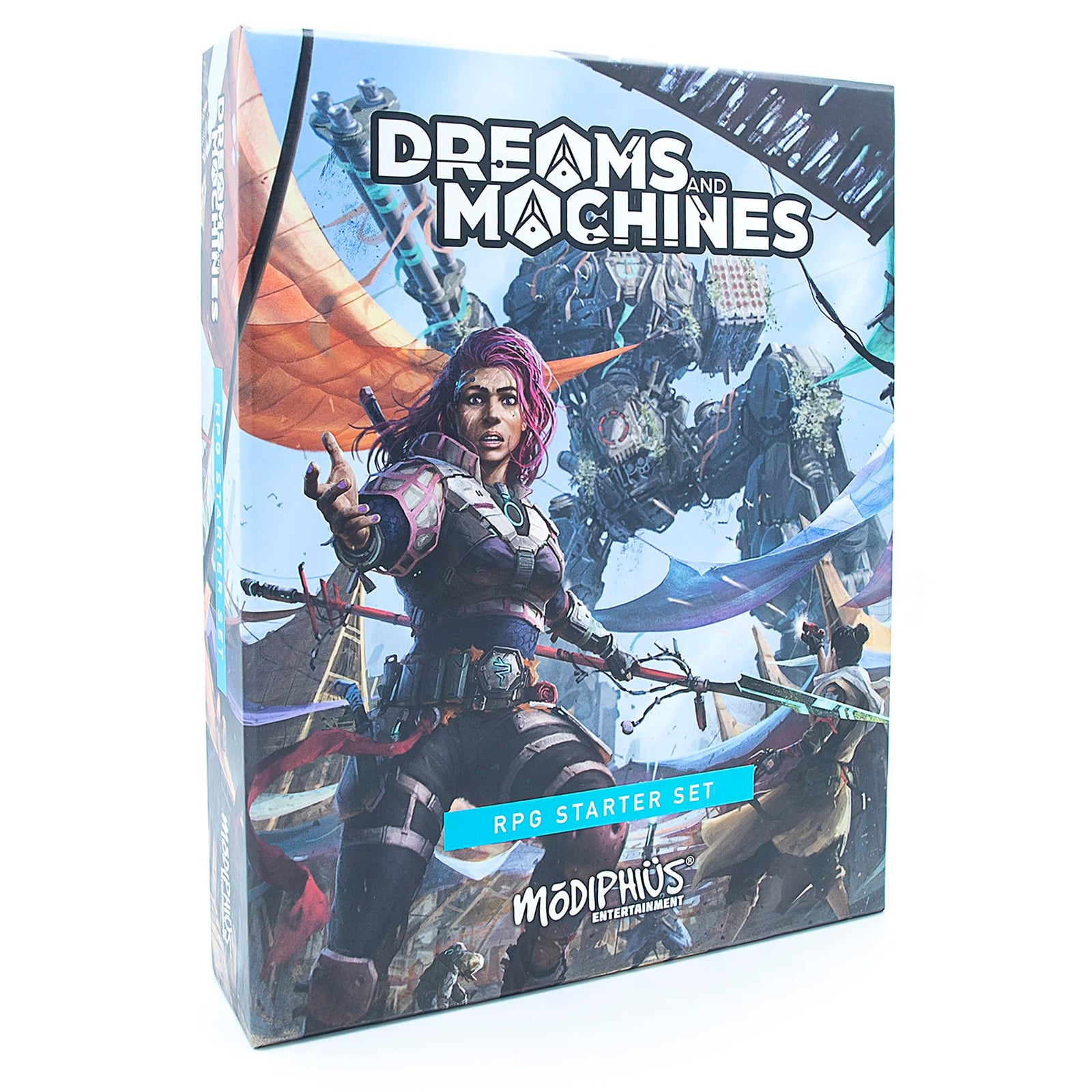 Modiphius: Dreams and Machines: RPG Starter Set to Play & Explore The World of Evera Prime, Booklet, Dice, Cards & More 1