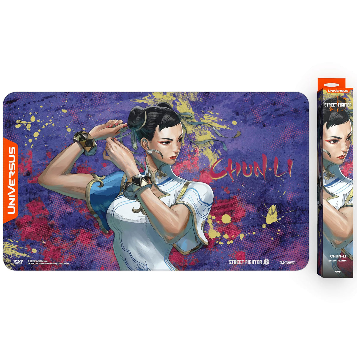 UVS Street Fighter 6 Challenger Series Playmat Chun Li Trading Card Game by UniVersus 6