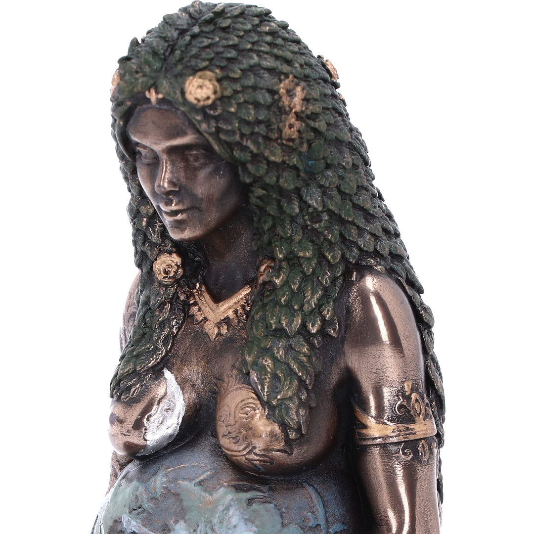 Mini Bronze Mother Earth Art Figurine 8.5cm