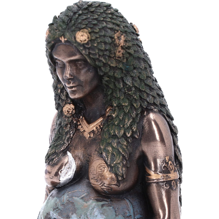 Mini Bronze Mother Earth Art Figurine 8.5cm
