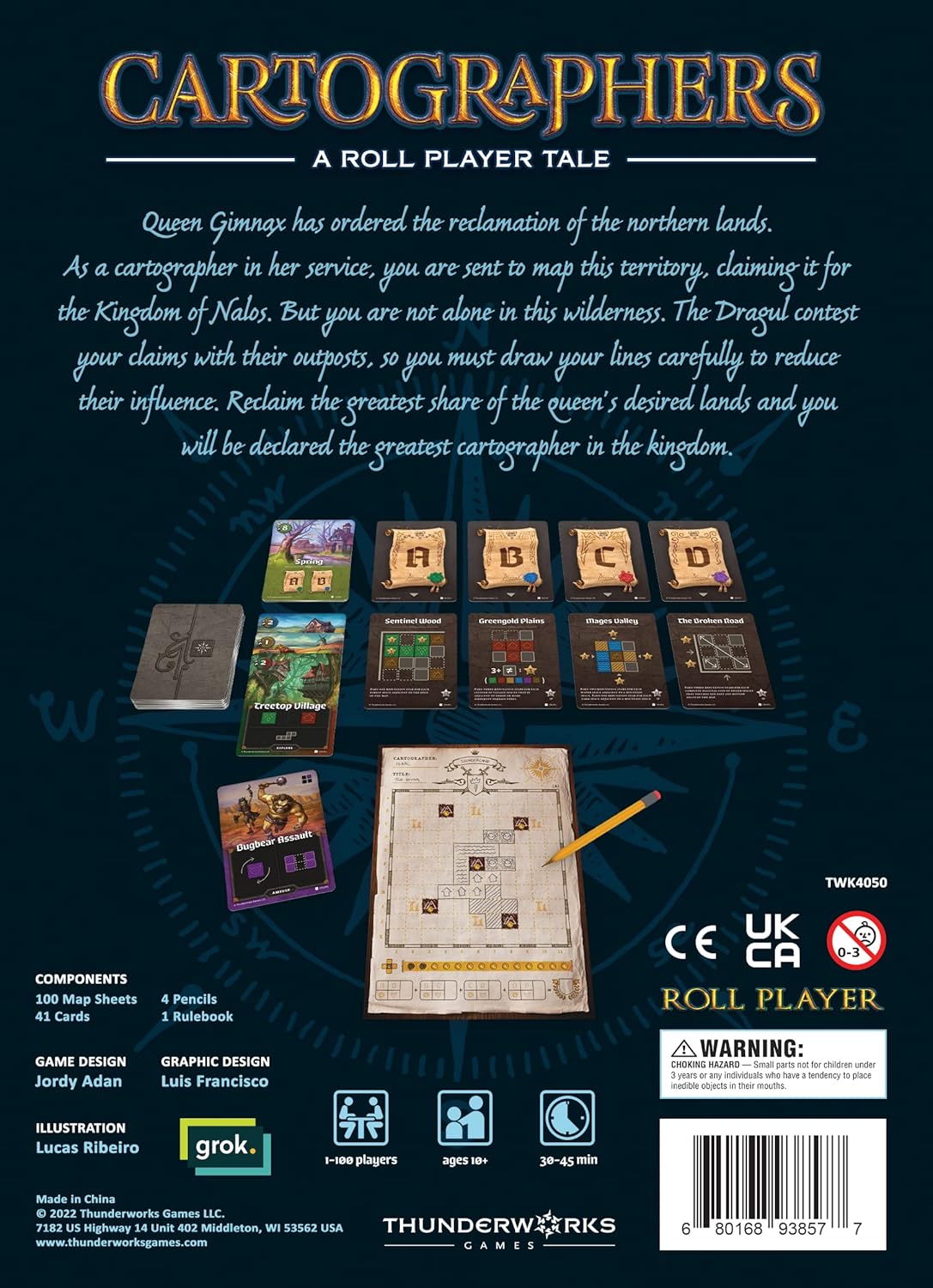 Cartographers a Roll Player Tale Board Game