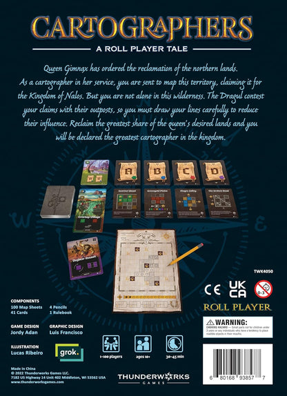 Cartographers a Roll Player Tale Board Game