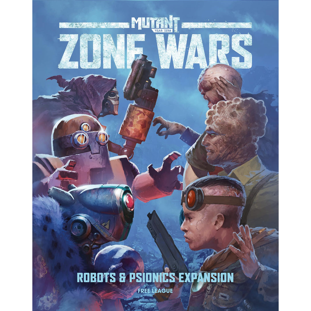 Free League: Mutant Year Zero: Zone Wars - Robots & Psionics Expansion - Boxed Miniatures Wargame, 2 New Factions, Tabletop RPG Skirmish Mayhem