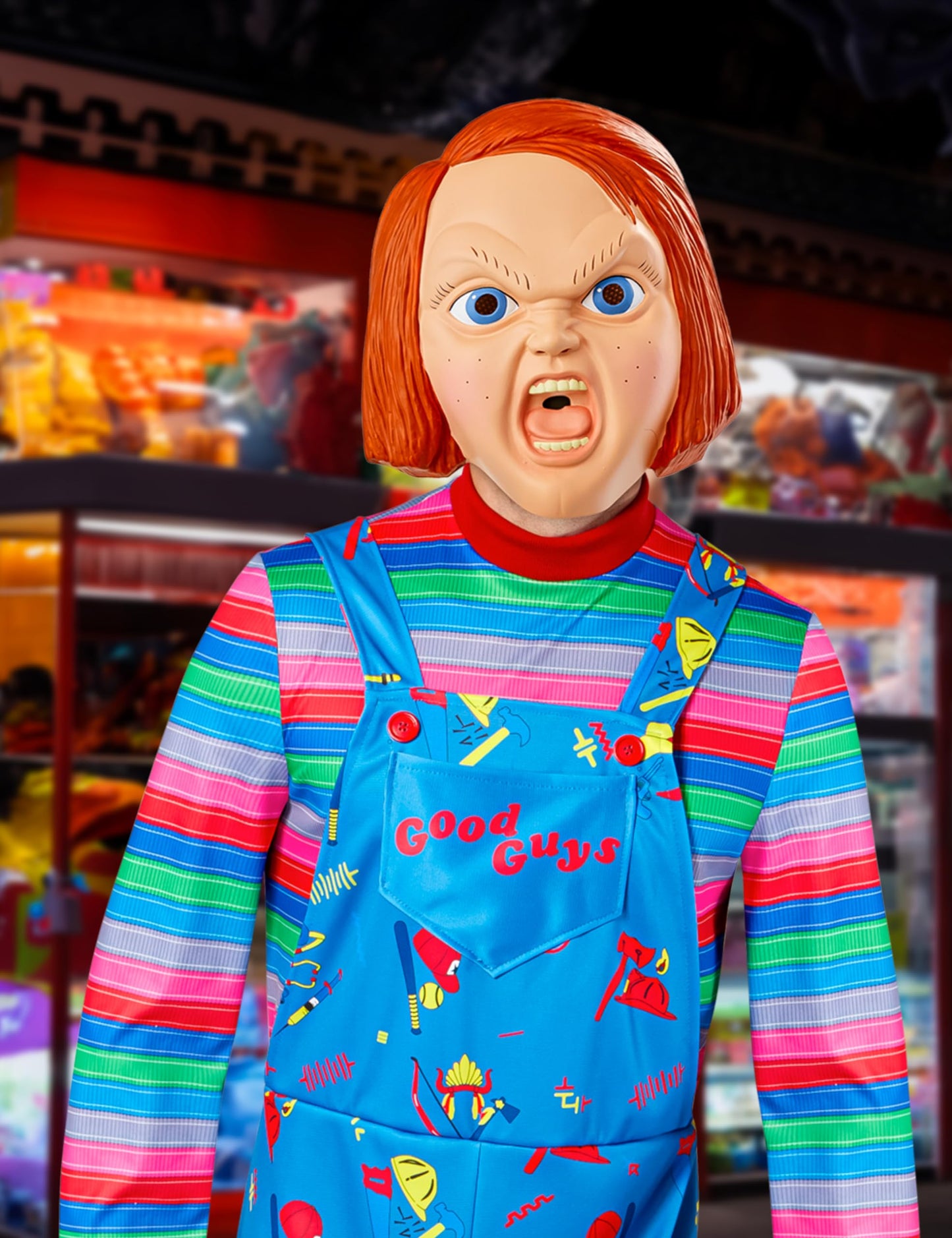 Chucky Adult Costume Childs Play 2 Jumpsuit and Mask 7