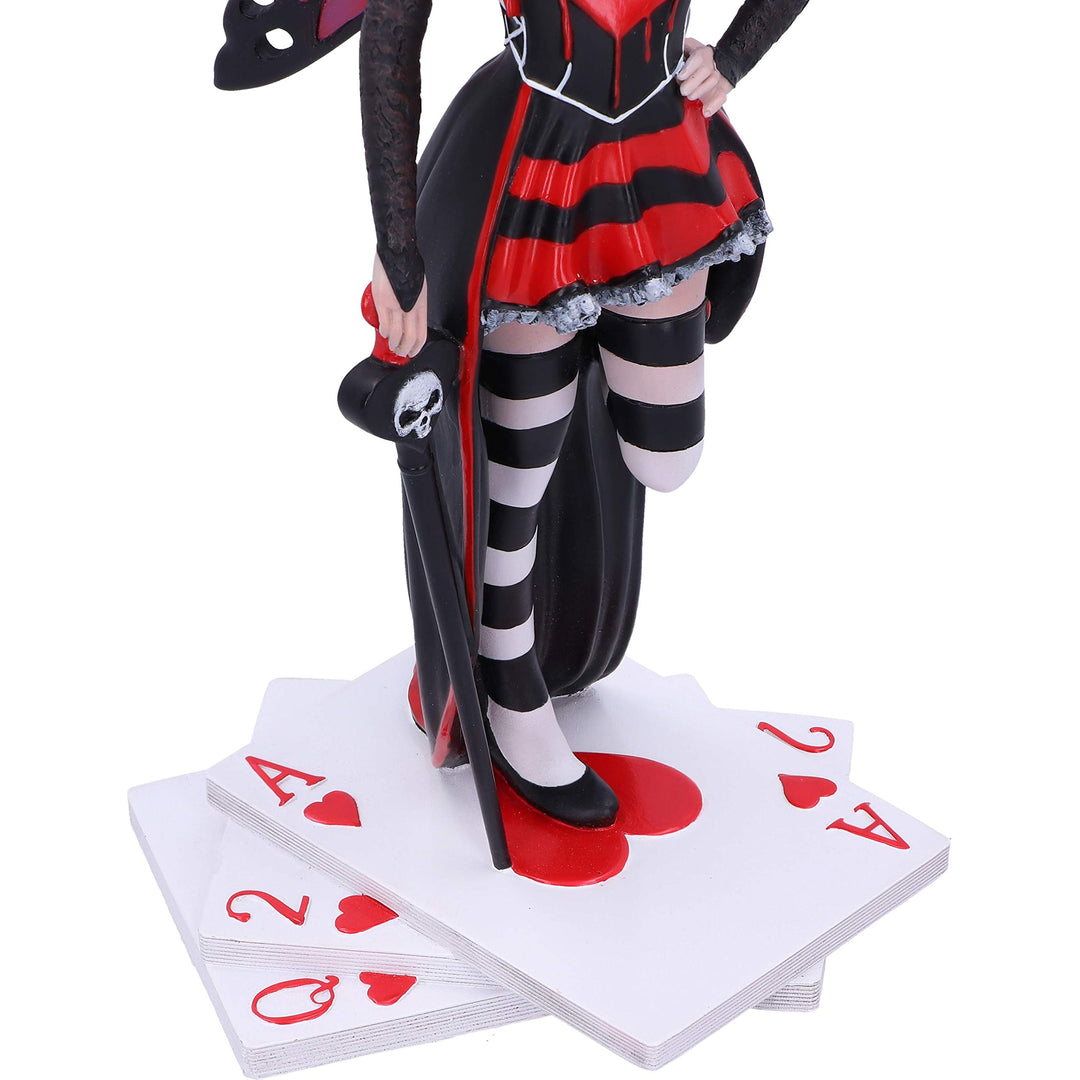Wonderland Fairies Queen of Hearts Red Card Figurine 26cm