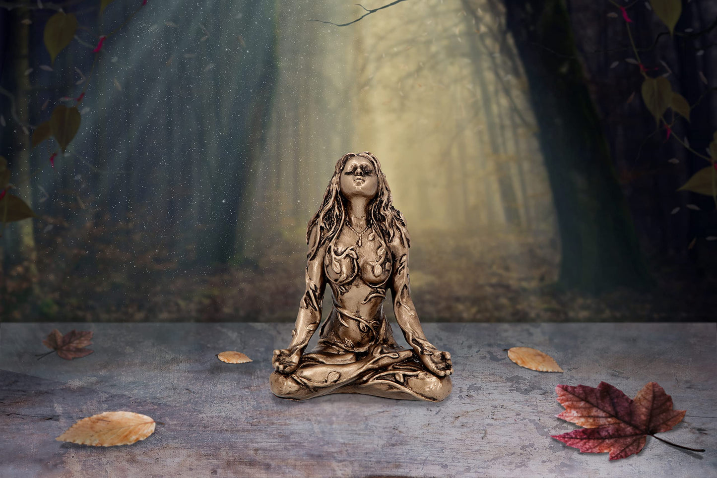 Gaia Mini Bronze Figurine 6.5cm Resin Statue 7