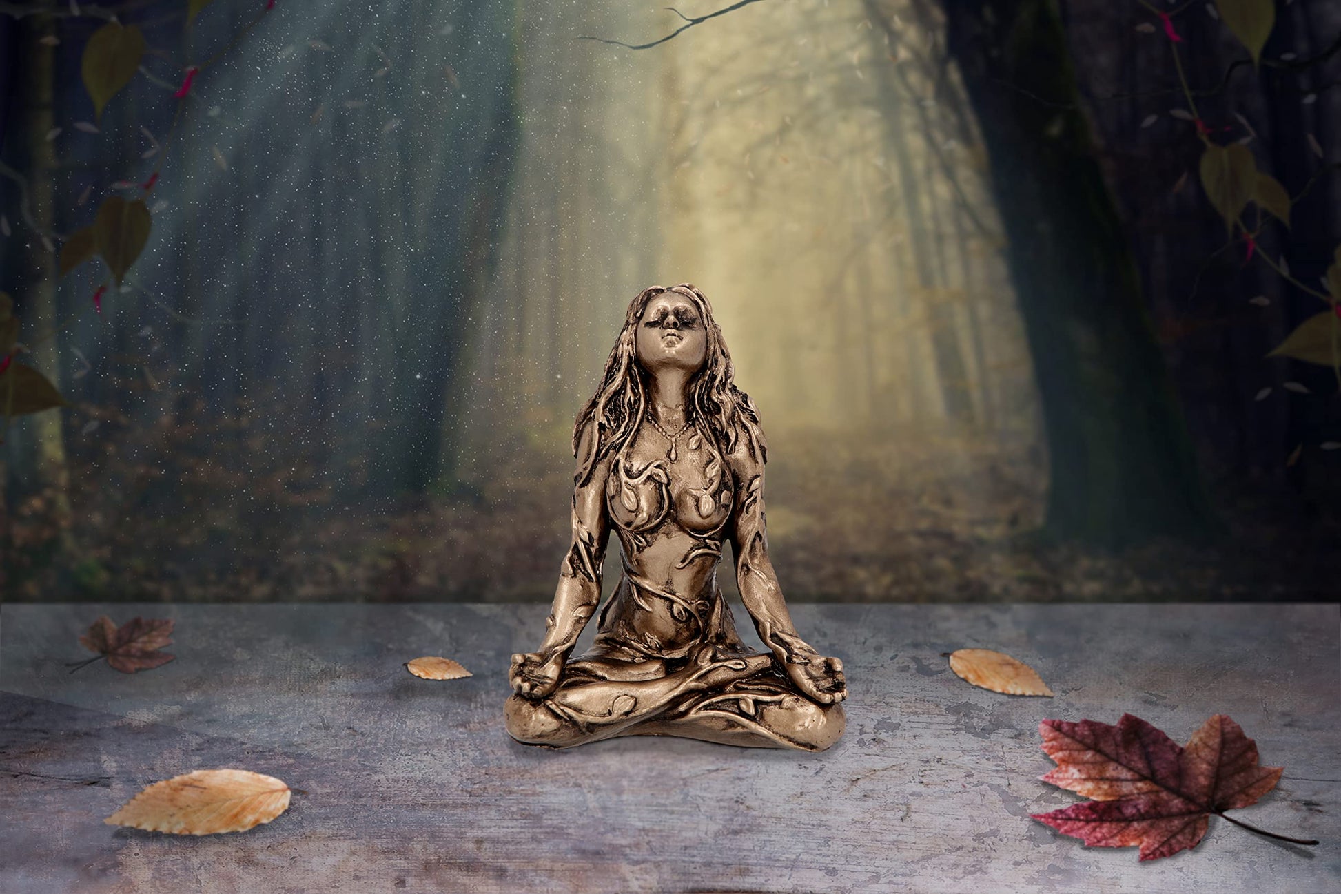 Gaia Mini Bronze Figurine 6.5cm Resin Statue 7