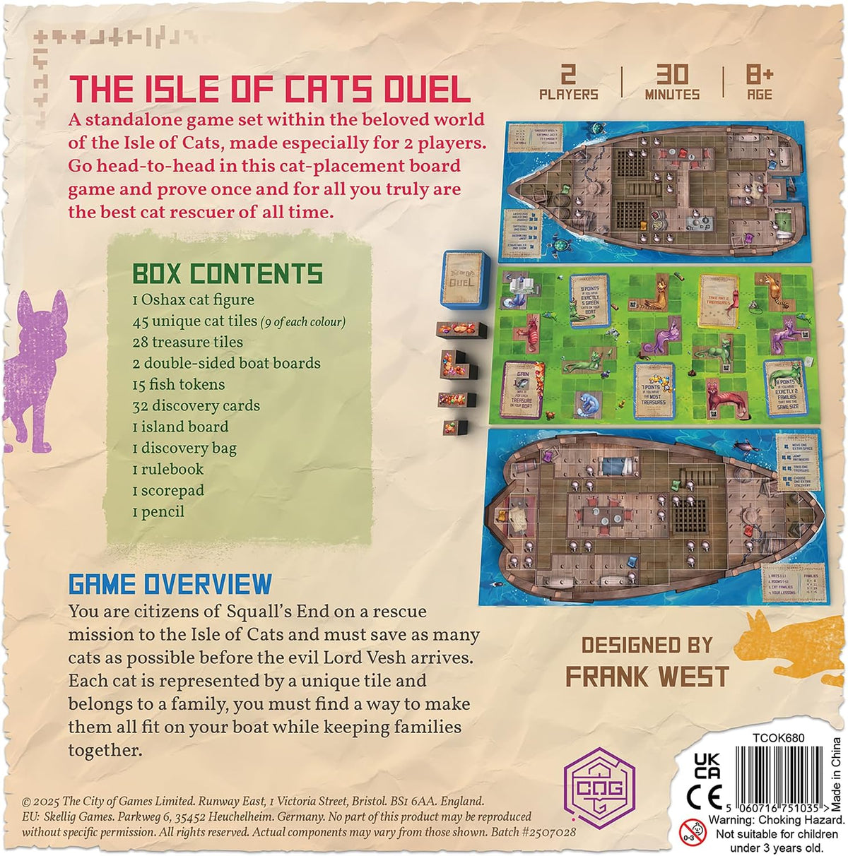 The Isle of Cats Duel Board Game