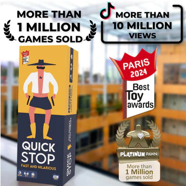 Quickstop Card Game the Letter Duel