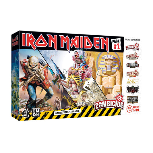 Zombicide Iron Maiden Character Pack #1 - Eddie Miniatures and Game Enhancements! Cooperative Strategy Board Game, Ages 14+, 1-6 Players, 60 Minute Playtime, Made by CMON 1