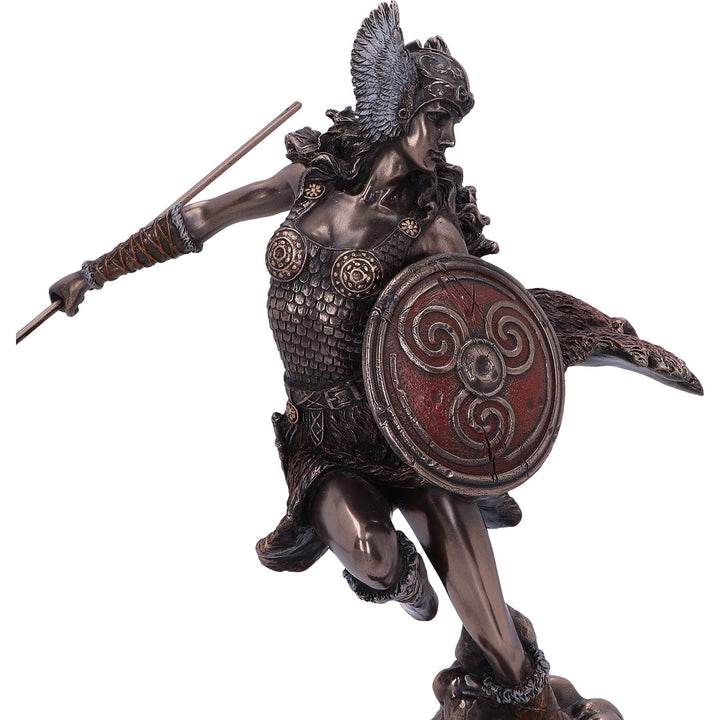 Bronze Valkyries Flight Norse Valkyrie Warrior Female Figurine 23.5cm