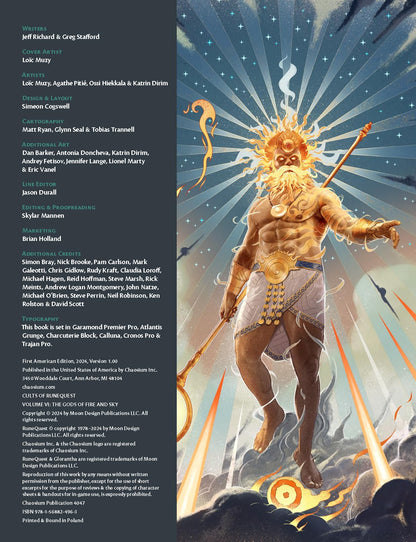 Cults of RuneQuest The Gods of Fire and Sky Roleplaying Game by Chaosium 2
