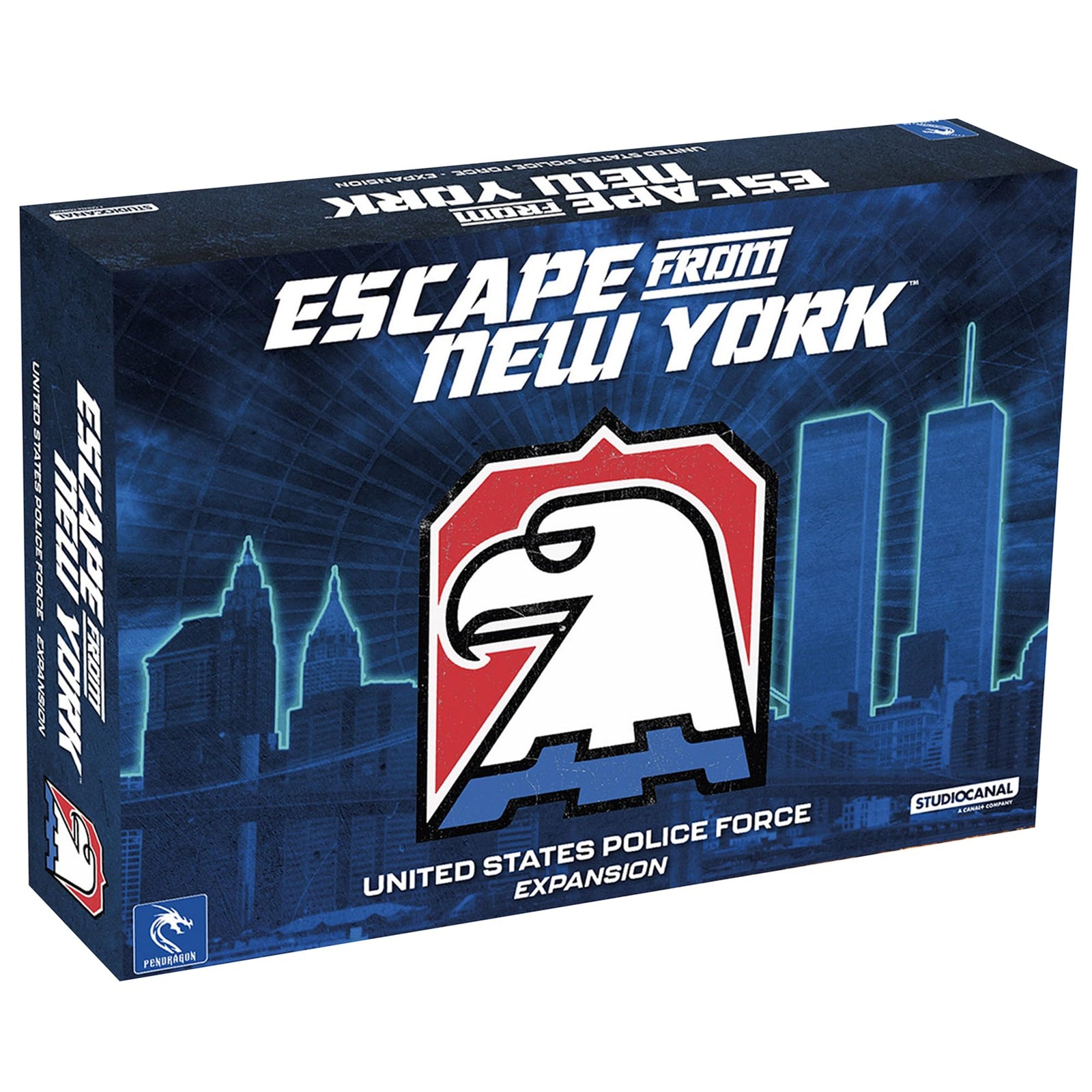 Pendragon Studios: Escape from New York: US Police Forces - Expansion - Hero Strategy Board Game Baed On The Movie, Ages 14+, 1-5 Players, 60 min 1
