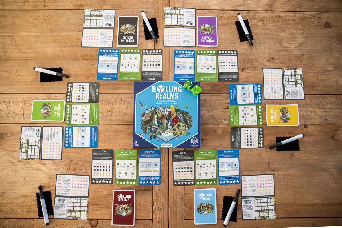 Rolling Realms A Light Strategic Roll-and-Write Board Game for Families and Adults 6