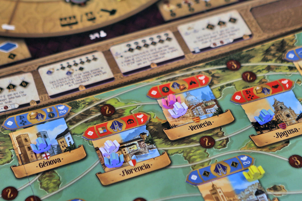 Sabika Board Game - Trade Route Building Strategy Game, Medieval Construction Game, Family Game for Kids and Adults, Ages 14+, 1-4 Players, 60-120 Minute Playtime, Made by Ludonova 6