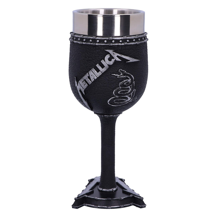 Metallica Black Album Goblet Wine Glass 18cm Officially Licensed