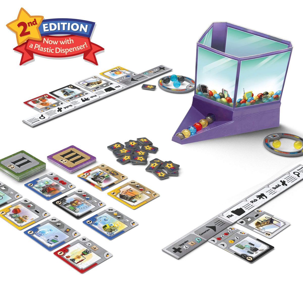 CMON Gizmos Board Game (2nd Edition) | Science Themed Strategy Board Game for Adults and Teens | Ages 14+ | 2-4 Players | Average Playtime 40-50 Minutes | Made by CMON 6