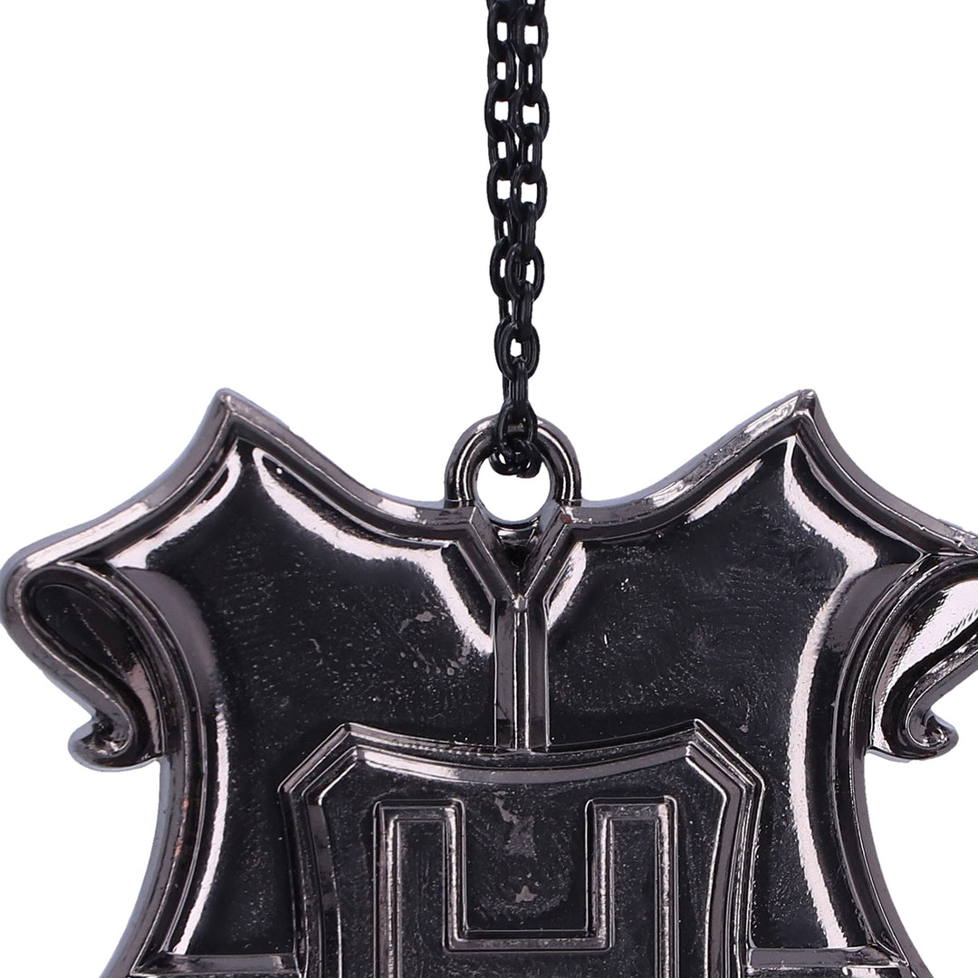 Harry Potter Hogwarts Crest Silver Weighted Hanging Ornament 6cm