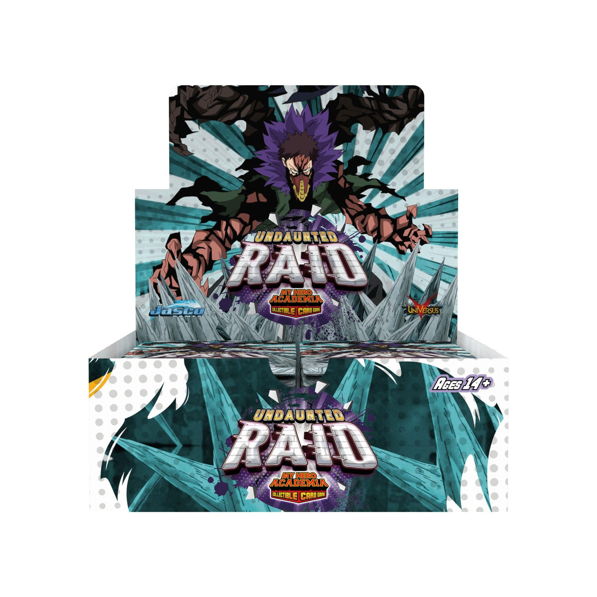 Jasco My Hero Academia Collectible Card Game Series 5: Undaunted Raid Booster Display - Contains 24 Expansion Packs of 11-Cards, Trading Card Game 1
