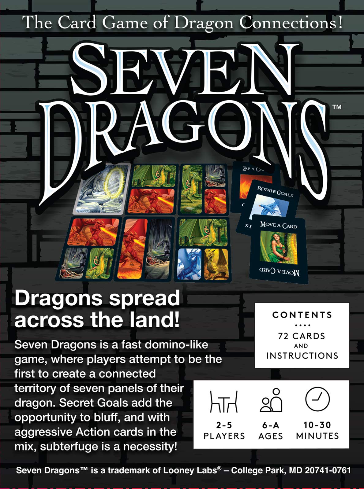 Seven Dragons Board Game by Looney Labs 3
