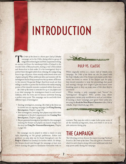 The Order of the Stone Call of Cthulhu Roleplaying Game by Chaosium 3