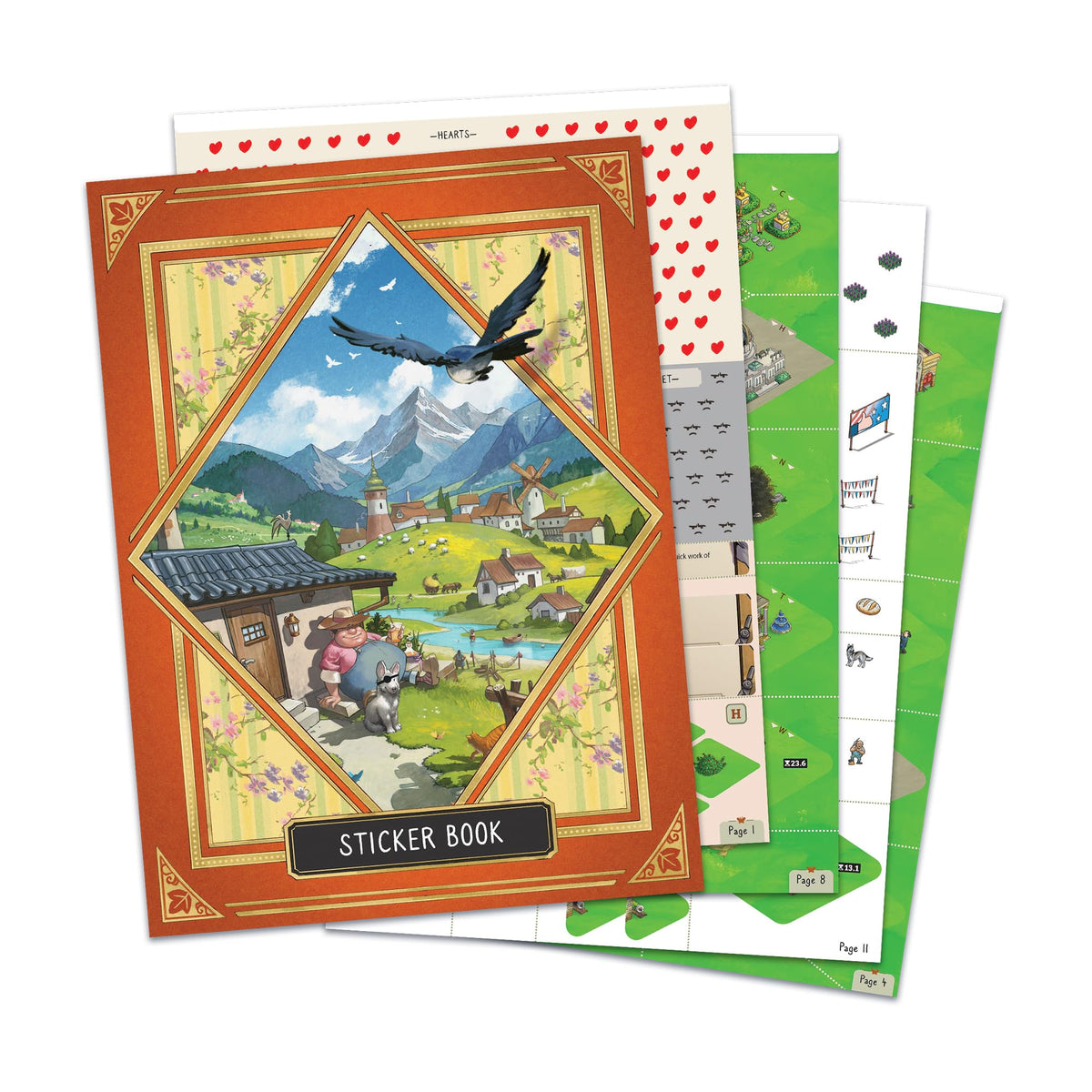 Cozy Stickerville Board Game by Unexpected Games 6