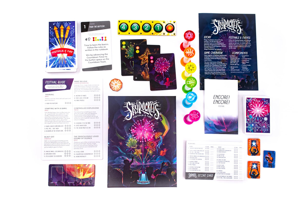Floodgate Games Skyrockets Festivals of Fire Party Game - Card Game - English Version 2