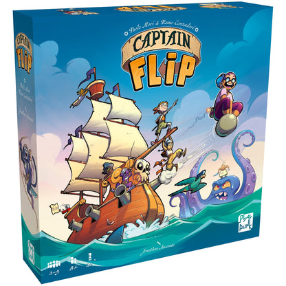 PlayPunk: Captain Flip - Board Game, Play As a Pirate Captain, Recruit Crew, Collect Coins, Family-Friendly Pirate Theme, Ages 8+, 2-5 Players, 20 Min 1