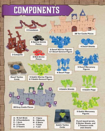 Crossbows and Catapults Fortress War Board Game
