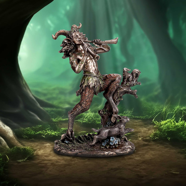 Satyr Nature Spirit Bronze Figurine 21.5cm