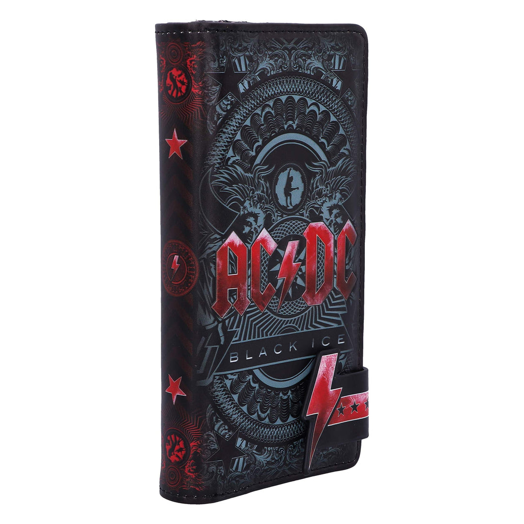 ACDC Black Ice Album Embossed Purse Wallet 18.5cm Officially Licensed