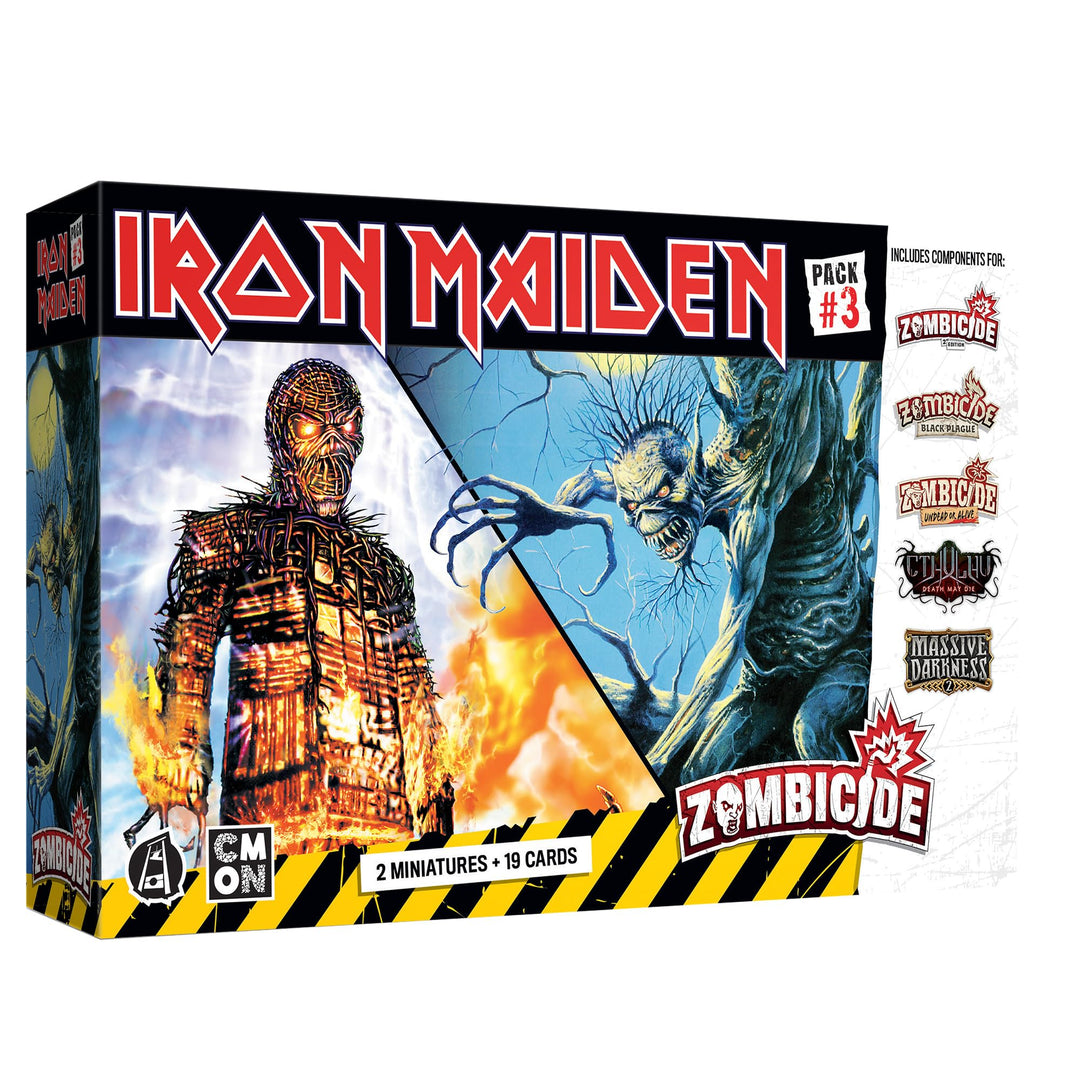 Zombicide Iron Maiden Character Pack #3 - Fear of The Dark & Wicker Man Miniatures! Cooperative Strategy Board Game, Ages 14+, 1-6 Players, 60 Minute Playtime, Made by CMON